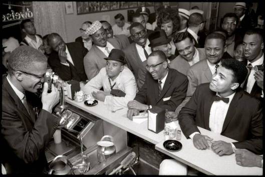 Malcolm X and Ali at Hampton House